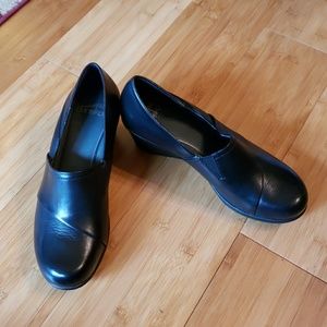 Dansko Black Rosaline Wedges